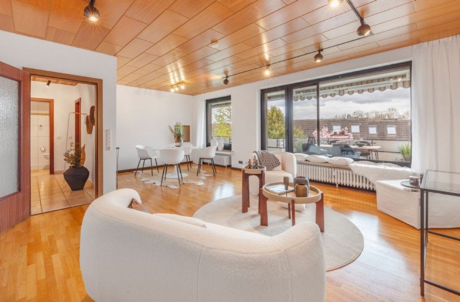 Wohnzimmer Etagenwohnung Düsseldorf