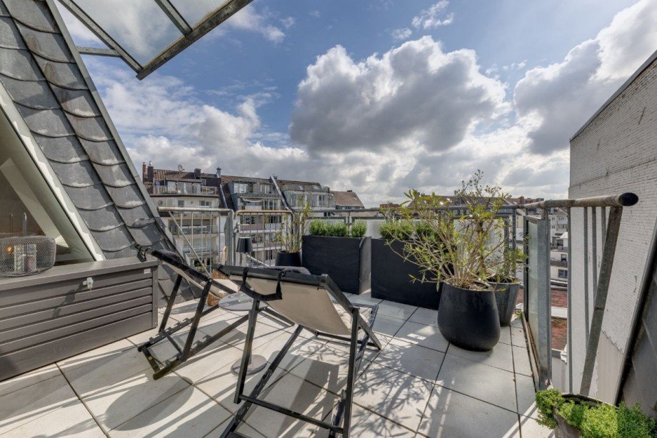 hinterer Balkon Maisonettewohnung Düsseldorf