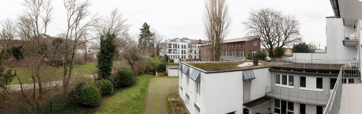 Ausblick Balkon Etagenwohnung D�sseldorf - Oberkassel