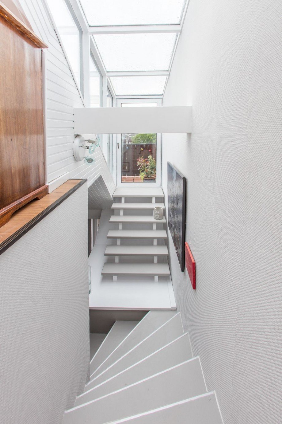Treppe zum Balkon - Blick von der DG-Ebene Dachgeschosswohnung D�sseldorf