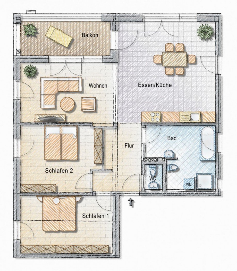  Etagenwohnung D�sseldorf