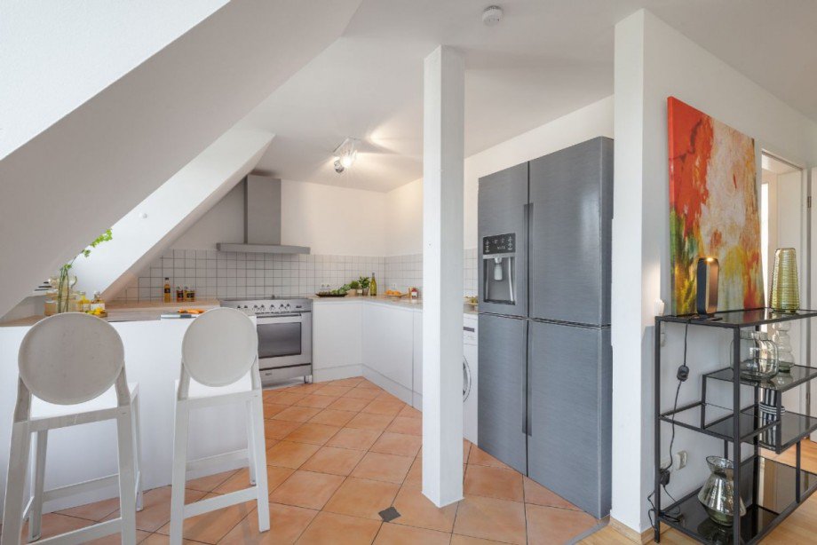 K�che - Wohn-/Esszimmer Maisonettewohnung Düsseldorf