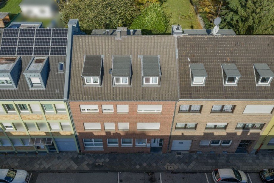 Blick von Oben Wohn- / Gesch�ftshaus Mönchengladbach