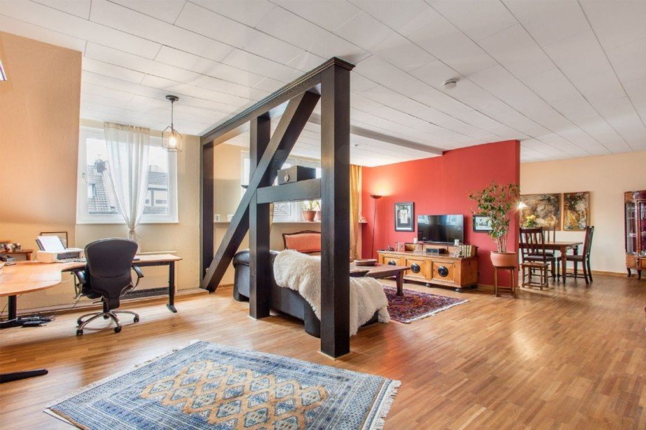 Wohnbereich Dachgeschosswohnung D�sseldorf