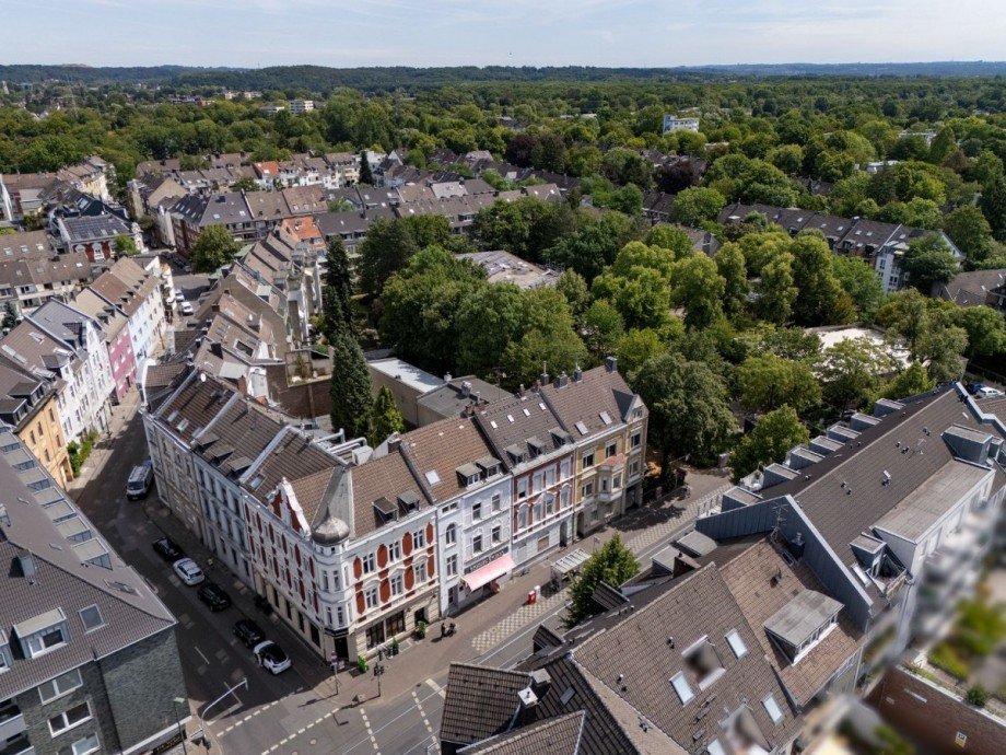 Vogelperspektive Wohn- / Gesch�ftshaus Düsseldorf