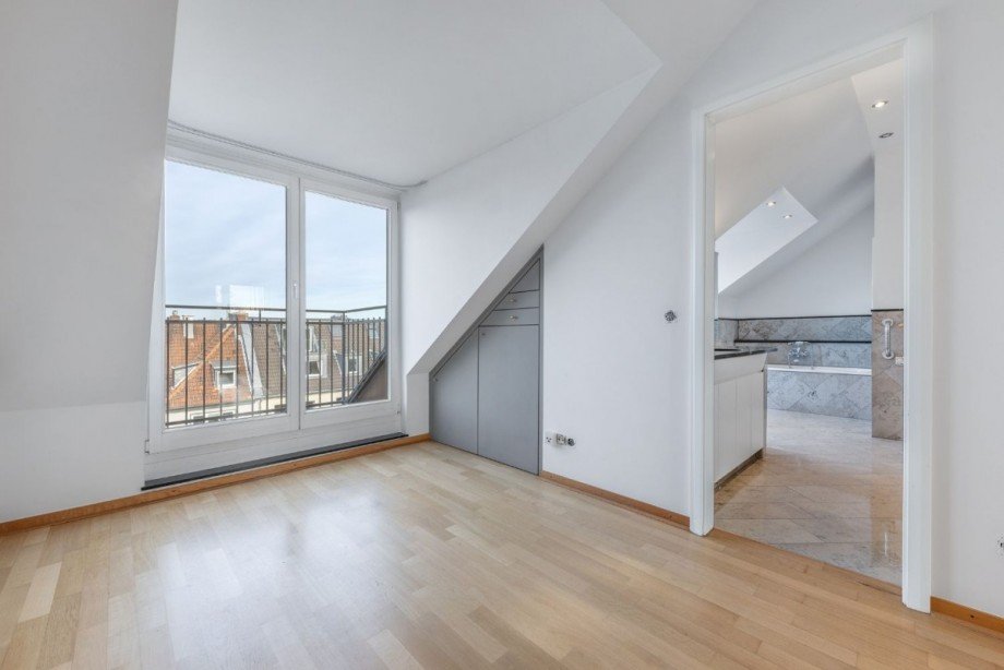 Schlafzimmer mit Bad en-suite Etagenwohnung Düsseldorf