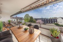 Sonnenbalkon Entspanntes Wohnen nah am See: Sehr schönes, helles Zuhause in Düsseldorf-Unterbach