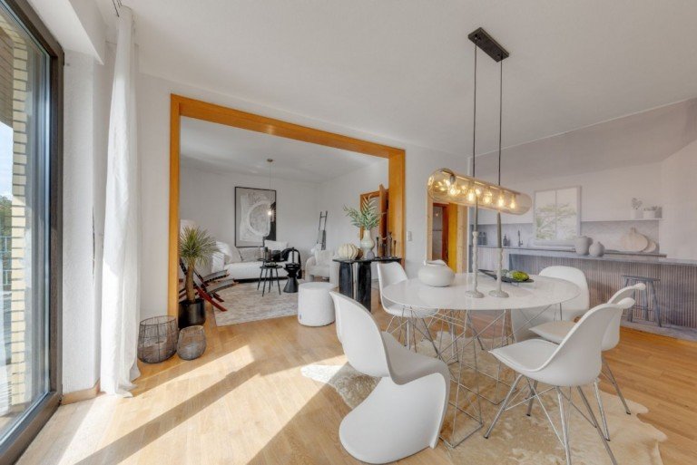 Freistehendes Einfamilienhaus auf einem 550 m² großen Grundstück in Meerbusch-Strümp. 136 m² Wo ...