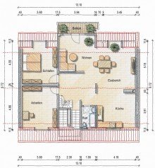 Grundriss Dachgeschoss VERKAUFT: Haus-im-Haus: Individuelle Dachgeschoss Maisonette-Wohnung im Zooviertel/D�sseltal - ca. 140 m2