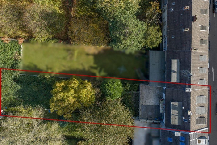 Blick von Oben Wohn- / Gesch�ftshaus Mönchengladbach