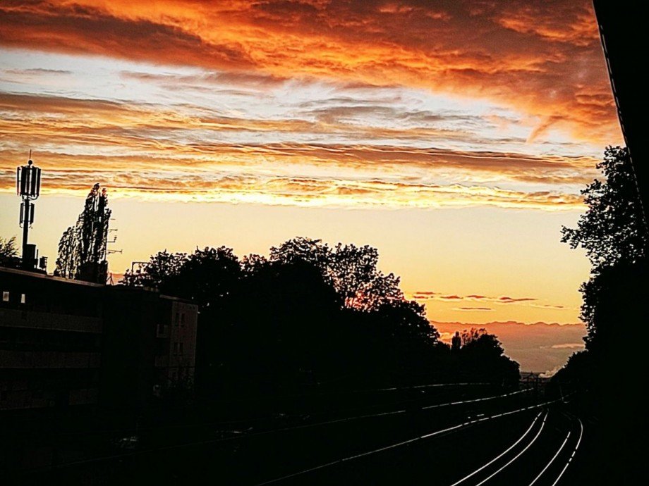 Malerischer Ausblick am Abend Wohnung Erkrath-Hochdahl