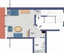 Grundriss 5. OG Zwei Welten unter einem Dach – repräsentative Maisonette mit separater Einheit im Zooviertel