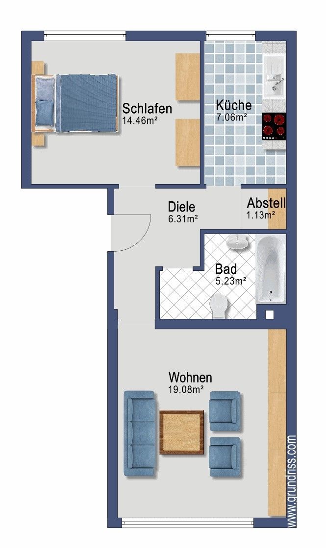 Grundriss Erdgeschosswohnung Düsseldorf