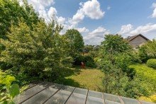 Blick in den Garten vom DG VERKAUFT: 5-Zimmer-Haus mit zusätzlichem Atelier und großem, idyllischem Garten in Rommerskirchen-Hoeningen