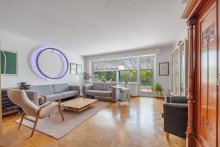 Wohnzimmer VERKAUFT: 5-Zimmer-Haus mit zusätzlichem Atelier und großem, idyllischem Garten in Rommerskirchen-Hoeningen