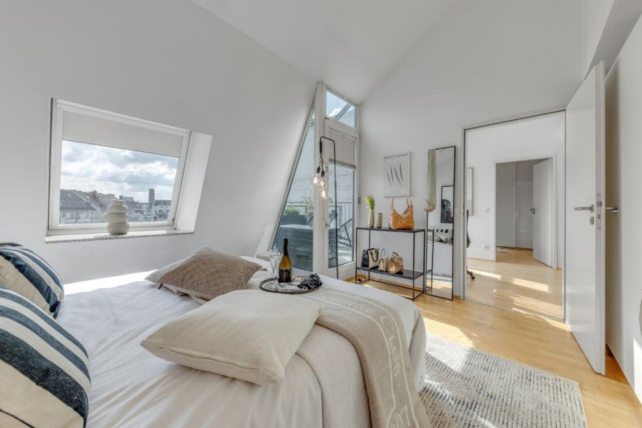 Schlafzimmer Maisonettewohnung Düsseldorf