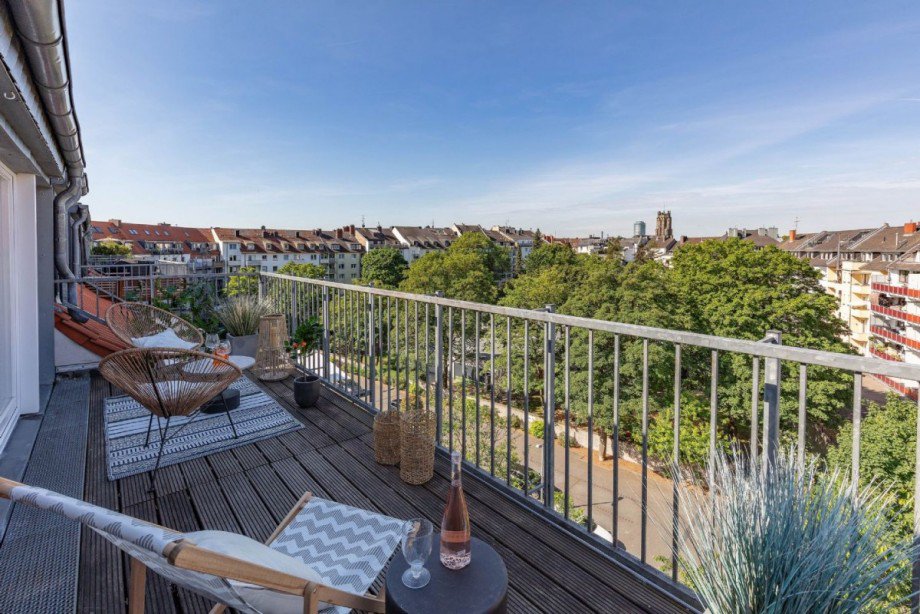 Balkon Maisonettewohnung Düsseldorf