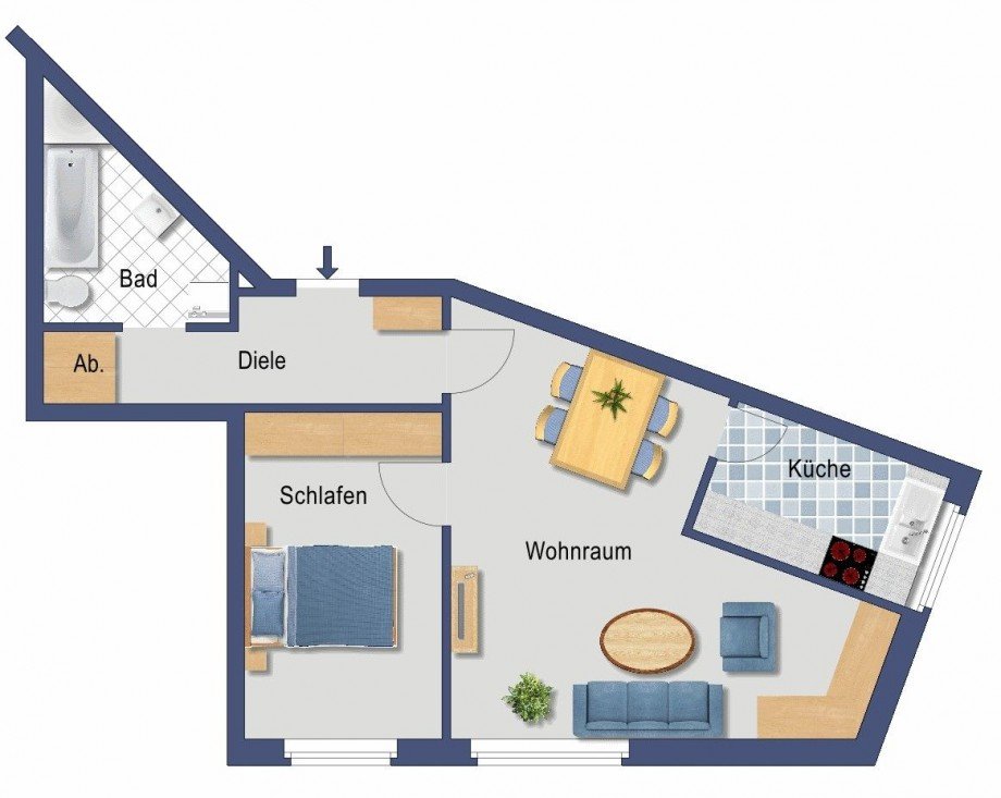 Grundriss Etagenwohnung Düsseldorf