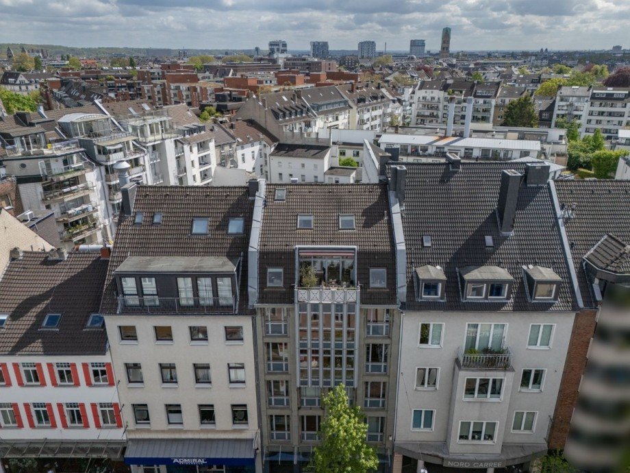 Vorderseite Haus Maisonettewohnung Düsseldorf