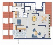 Grundriss DG Zwei Welten unter einem Dach – repräsentative Maisonette mit separater Einheit im Zooviertel